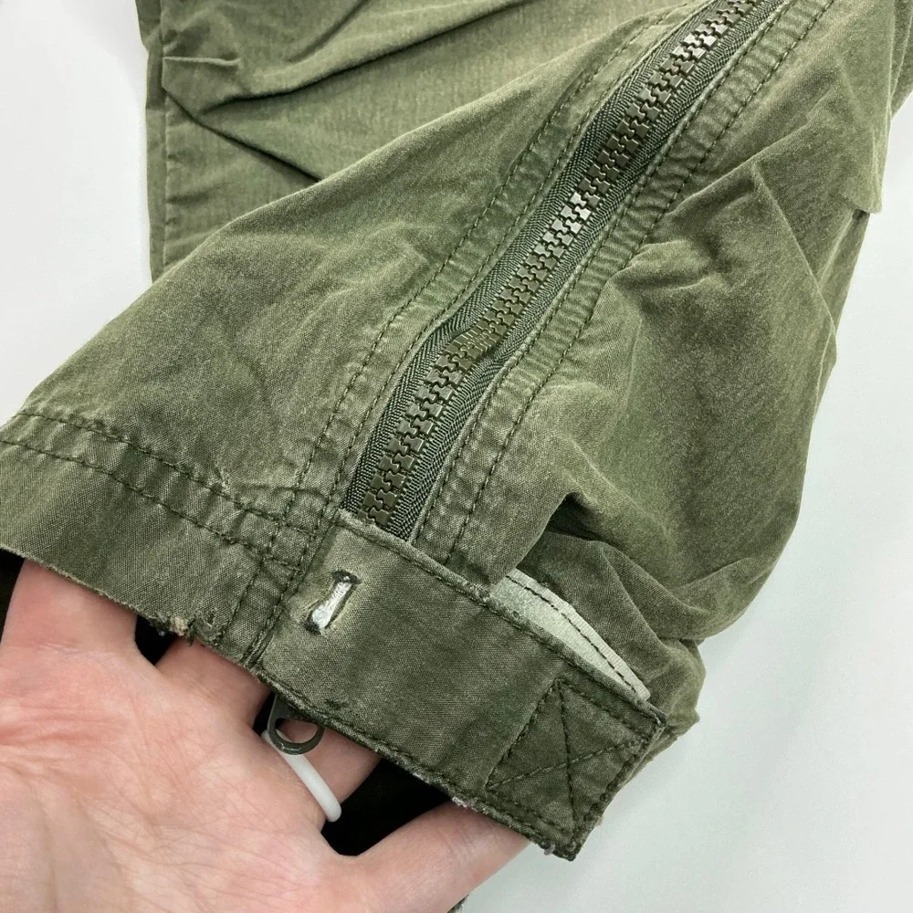 L.L. Bean Olive Green Cargo Pants Boys Medium Adventure Utility Trousers